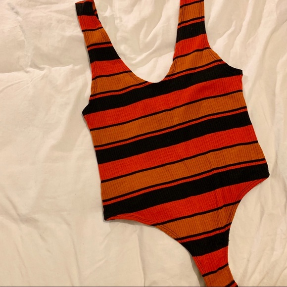 Free People Retro Striped Bodysuit - Picture 3 of 4